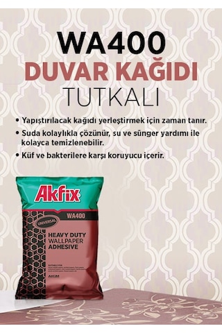 Akfix Wa400 Duvar Kağıdı Yapıştırıcı 500 Gr (550214845)