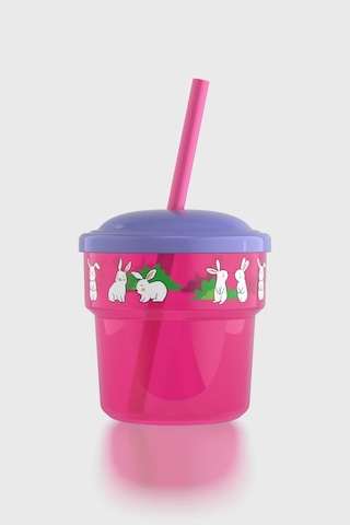 Renga Fizbo Tavşan Desenli 250 Ml Pipetli Pp Bebek Bardak 222049 Pembe - Mor