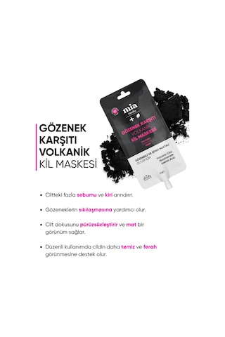 Mia Klinika Gözenek Karşıtı Volkanik Kil Maskesi 25 G