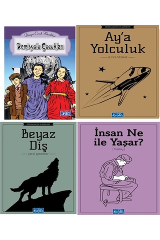 -hediyeli- Parıltı Beyaz Diş 4 Kitap Dünya Klasikleri Seti 4. Ve 5. Sınıf