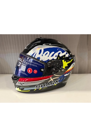 Kask Shark D-skwal 3 Streetrush Siyah Mavi Krom Siyah/mavi/krom