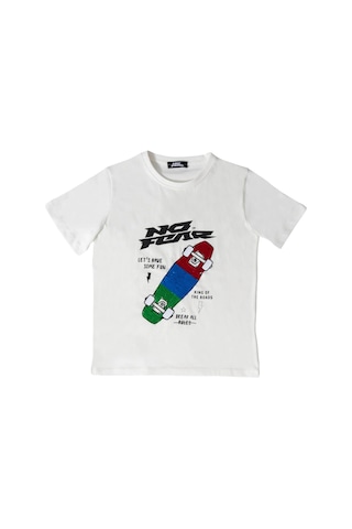 Name It No Fear Erkek Çocuk Tshirt Nfr-b500322 Beyaz