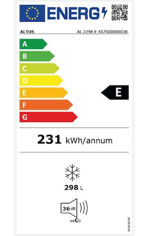 Altus AL 2298 E Sandık Tipi 298 L Yatay Derin Dondurucu