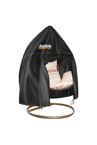 Haegs Bahçe Salıncağı Örtüsü, Rattan Salıncak Koltuk Koruma Kılıfı Brandası, Hamak Sandalye Dış Mekan Su Geçirmez Mobilyası Koruyucu Örtü - 190 X 115cm