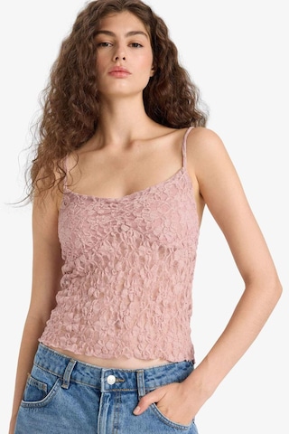 Defacto Slim Fit Dar Kesim V Yaka Dantel Askılı Atlet F6005ax25hsbr86 Pembe