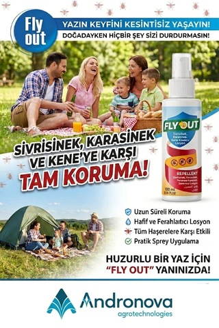 Flyout Vücut Spreyi, Karasinek, Sivrisinek, Kene, Kovucu, Losyon 100 Ml 12 Adetli Box