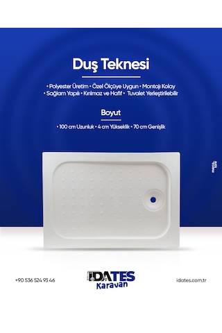 İdates Karavan Duş Küveti