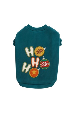 Gedyco Hohoho Yeşil Küçük Irk Köpek Likralı Sweatshirt