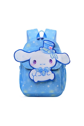 Anaokulu Karikatür Desenli Sırt Çantası-mavi