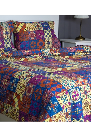 Cotton Collection Tek Kişilik Nevresim Seti Anadolu Renkli