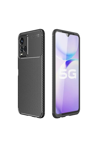 Rba Aksesuar Vivo Y33s Kılıf Rba Negro Silikon Kapak - Siyah Siyah