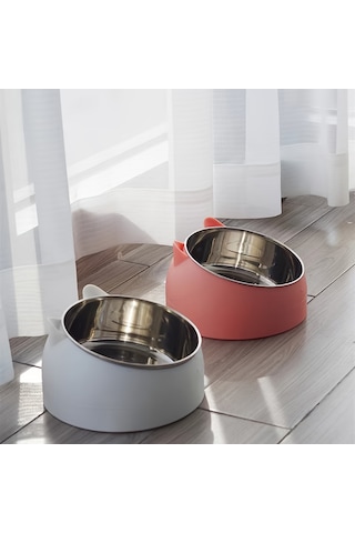 Kedi Köpek Mama Kabı Çelik Evcil Hayvan Mama Kabı İçme Suyu Kabı