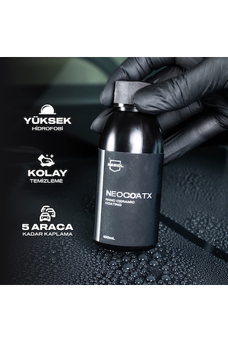 Neocoatx Araç Nano Seramik Kaplama Ve Boya Koruma-100 Ml-1 Yıl Etkili-5 Araca Kadar Kaplama, Oto Detailing Kiti, Araba