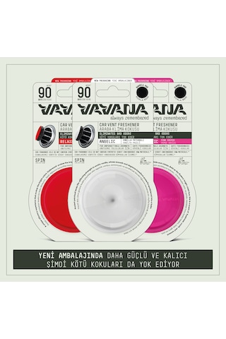 Vavana Araba Klima Kokusu 3'lü Set - RELAXED & ANGELIC & OPTIMISTIC