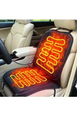 Besthome1 12v Araç Isıtma Yastığı - Otomatik Sıcaklık Kontrol, Kaymaz Koltuk Altlığı, Güvenli Ve Konforlu