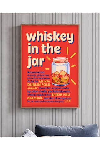 Anason İşleri Whiskey In The Jar Viskili Poster 50x70cm