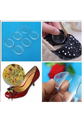 6 Adet Silikon Jel Ayakkabı Vurma Önleyici Topuk Vurma Önleyici P