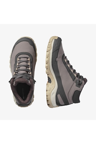 Salomon Shelter Waterproof Kadın Outdoor Botu Plum Kitten L47855200 Gri