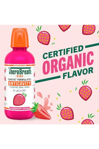 Thera Breath Çocuk Ağız Bakım Suyu Çilek Aromalı 296ml