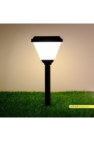 Ack Solar Led Bahçe Armatürü 3000K Set Üstü Ve Kazıklı