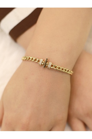 İ Harfi Gurmet Bileklik Altın