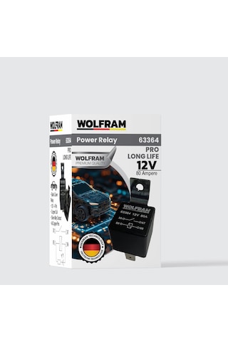 Wolfram 12 Volt 80 Amper Çift Platinli Güç Rölesi - 10 Adet