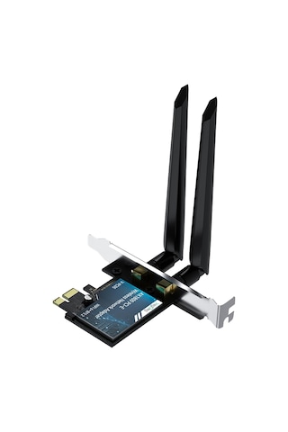 Lexroo Ax1800 Wi-fi 6 Alıcı Ve Bluetooth 5.2 Adaptör 5db Dual Anten Pcıe Wifi Ağ Kartı