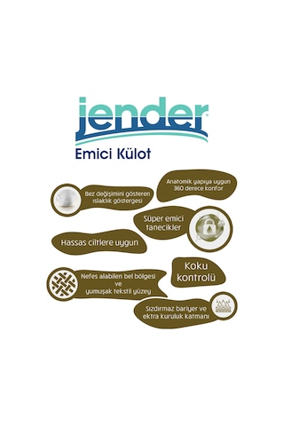 Jender Emici Külot Bez L 60 Adet