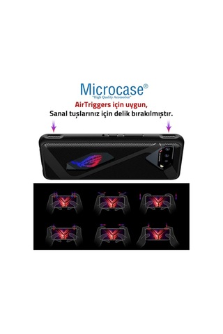 Microcase Asus Rog Phone 5 Pro Airtriggers Uyumlu Gamepad Silikon 538225825
