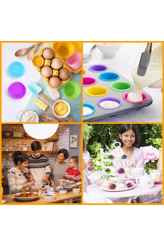 Dr.maya 18'li Cupcake Kek Kapları Çok Renkli