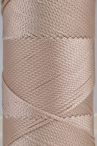 Sensy Premium 400 Gr Polyester Makrome Ipi 2 Mm 2li Set Sütlü Kahve Makrame Ip Supla Çanta Ipi No:4
