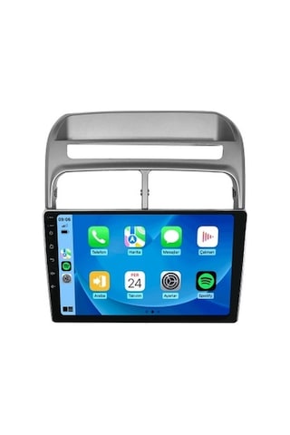 Fiat Linea 2006-2016 Gri 4gb Ram 32gb Hafıza 4 Çekirdek Carplay Kamera Android Multimedya 9"