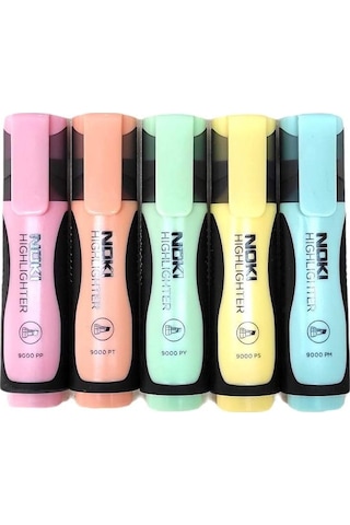 Noki Pastel Fosforlu Kalem 5 Renk Set