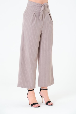Sortie Collection Kuşaklı Pantolon Gri