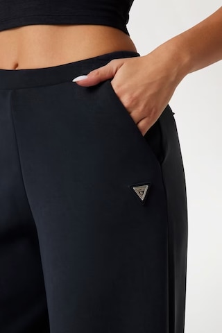 Guess Olympe Scuba Modal Karışımlı Palazzo Fit Kadın Eşofman Altı V4yb07kcay2 Siyah