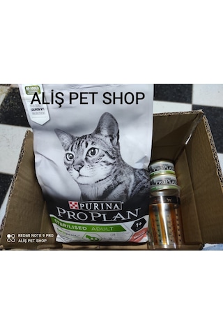 Pro Plan Sterilised Somonlu Kısırlaştırılmış Kedi Maması 1.5 Kg +2x85 Gr Konserve Hediyeli