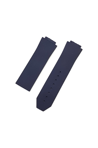 Hublot Silikon Lacivert Kol Saat Kordonu Çizgili 22 Mm