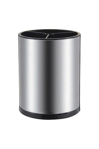 Venturemart Çatallık Tutucu Paslanmaz Çelik Bölme Sofra Depolama Silp Yuvarlak 3 Yuvası Için Sofra Depola