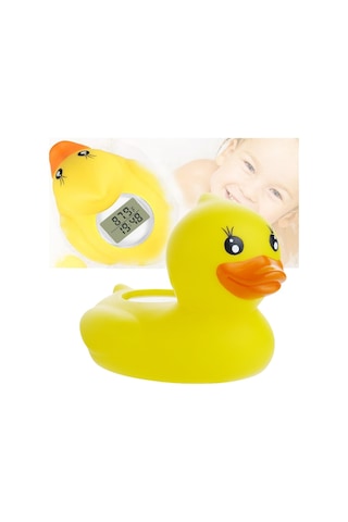 Sones Sn062 Çocuk Banyo Termometresi Su Bebek Banyo Sarı Ördek Su Termometresi Sarı
