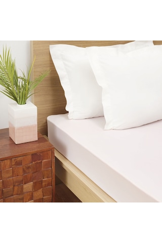 Karaca Home Açık Pembe Penye Çift Kişilik Fitted Çarşaf