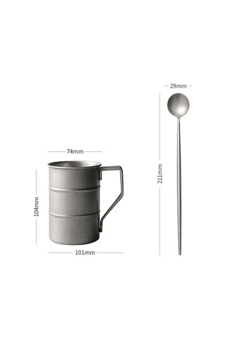 Wondernest 304 Paslanmaz Çelik Açık Piknik Kamp Su Bardağı, Retro Çok Renkli Tasarım Çok Renkli