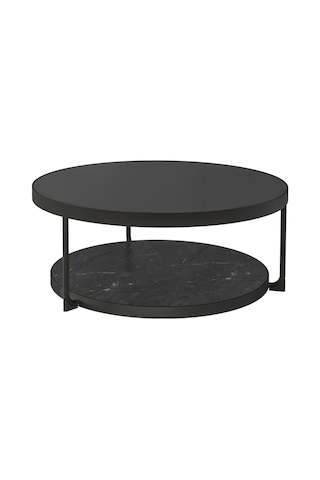 Orta Sehpa, Siyah-mermer Görünümlü, 88 Cm Gri