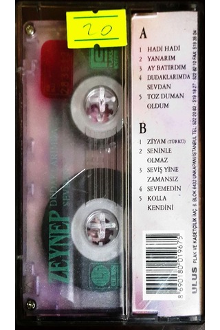 Plak Değildir Kaset Tir Zeynep Dudaklarında Sevdam Kaset