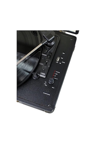 Jng-1032spk Nostaljik Pikap Plakçalar 33-45-78 Lik Plak Uyumlu Plak Çalar Bluetooth Lu Aux Usb Girişli Mp3 Çalar Bond Çanta Tipi Pikap
