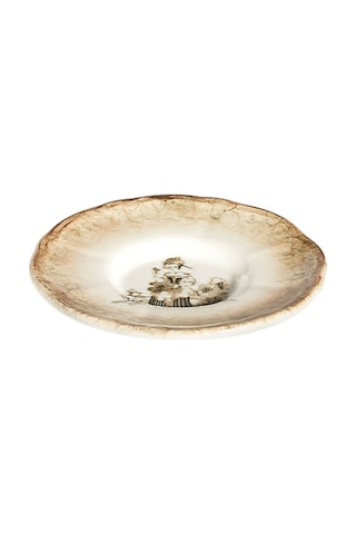 Porser Porselen Ella Çay Bardak Ve Tabak Takımı 6 Kişilik 12 Parça Çok Renkli