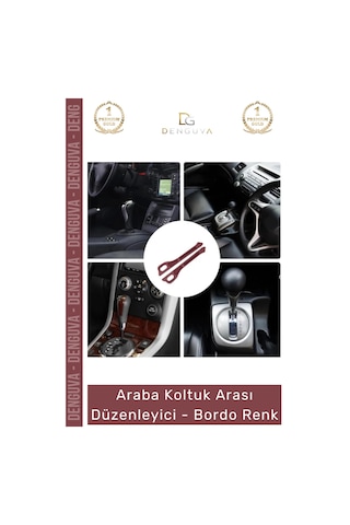Araçorganizer Araç İçi Organizer İkili Set Premium Deri Araba Yan Cep Koltuk Arası Düzenleyici Bord
