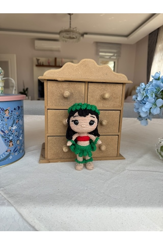 Amigurumi Lilo Bebek Oyuncak 15 Cm