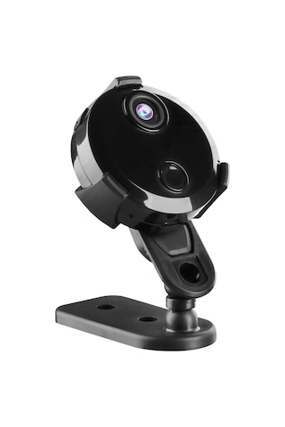 Yunboo Kablosuz Akıllı Güvenlik Kamerası - 1080p Gece Görüşlü, Hareket Algılamalı, Mobil Uygulama Kontrollü Siyah