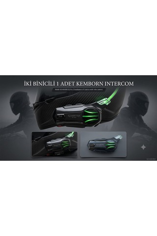 X2 Pro Motosiklet Kask Kulaklık 1adet 2 Binicili İntercom Bluetooth Seti 5. Nesil