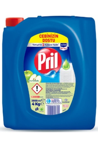Pril Sıvı Bulaşık Deterjanı Elma 4 x 4 KG